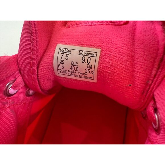 Vans Sk8-Hi High-Top Sneakers Womens 9 Hot Pink Casual Lace-Up Canvas Shoes Skat - Picture 9 of 9